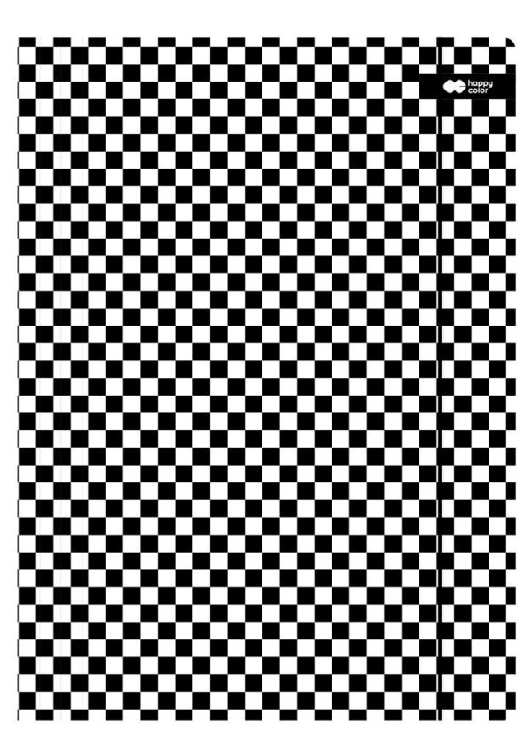 TECZKA KARTONOWA Z GUMKĄ, SKATE SZACHOW, 24X31CM