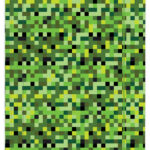 TECZKA KARTONOWA Z GUMKĄ, PIXI ZIELONA, 24X31CM