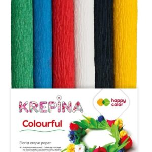 KREPINA MARSZCZONA 25X100CM,MIX COLOR FULL 6 KOLOR