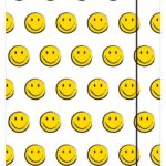 TECZKA KARTONOWA Z GUMKĄ,FUN BIAŁA, 24X31CM