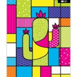 TECZKA KARTONOWA Z GUMKĄ, POP KAKTUS, 24X31CM