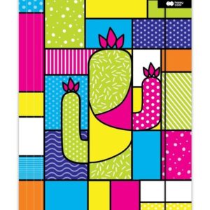 TECZKA KARTONOWA Z GUMKĄ, POP KAKTUS, 24X31CM