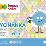 BLOK WYCINANKA PASTEL A4, 10ARK, 100G, HAPPY COLOR
