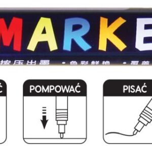 MARKER AKRYLOWY 1-2mm JASNOPOMARAŃCZOWY