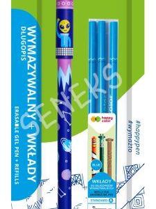 DŁUGOPIS WYMAZYWALNY 1SZT.SPACE2+WKLADY 3 SZT, BLI
