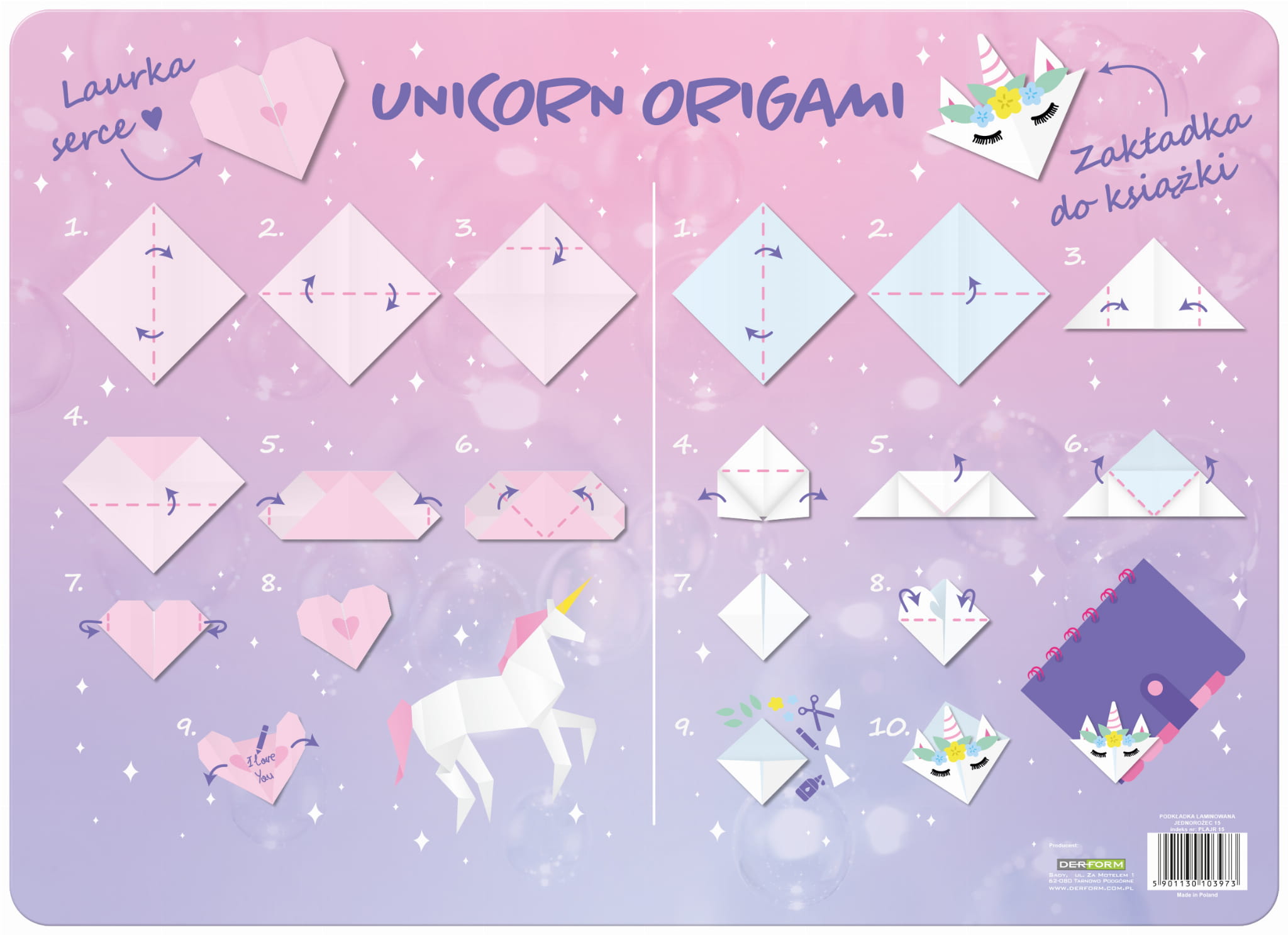 PODKŁADKA LAMINOWANA BACKUP JEDNOROŻEC 15 - obrazek 2