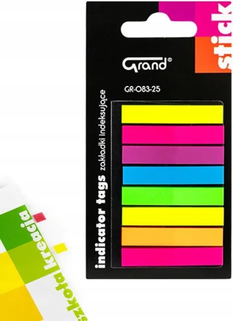 ZAKŁADKI INDEKSUJĄCE GRAND PROSTE 8 KOL.