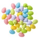 JAJECZKA WIELKANOCNE, 3 CM, 36 SZT, TĘCZOWE NAKRAP