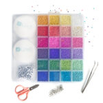 ZESTAW KORALIKÓW DO WYROBU BIŻUTERII, Z AKCESORIA