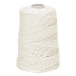 SZNUREK BAWEŁNIANY SKRĘCANY 3MM 100M, ŚMIETANKOWY