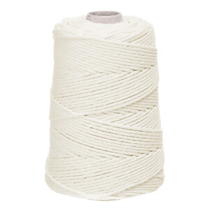 SZNUREK BAWEŁNIANY SKRĘCANY 3MM 100M, ŚMIETANKOWY