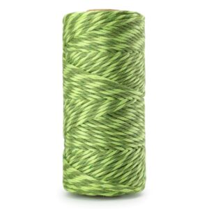 SZNUREK BAWEŁNIANY SKRĘCANY 3MM 100M, TWIST LIMONK