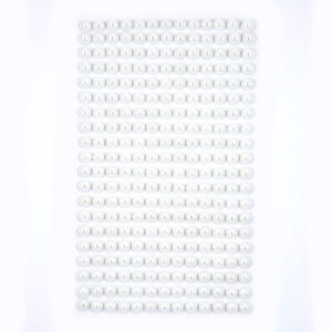 PEREŁKI SAMOPRZYLEPNE 6 MM, 260 SZT. OFF WHITE
