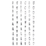 KRYSZTAŁKI SAMOPRZYLEPNE, 60 SZT. KROPELKI