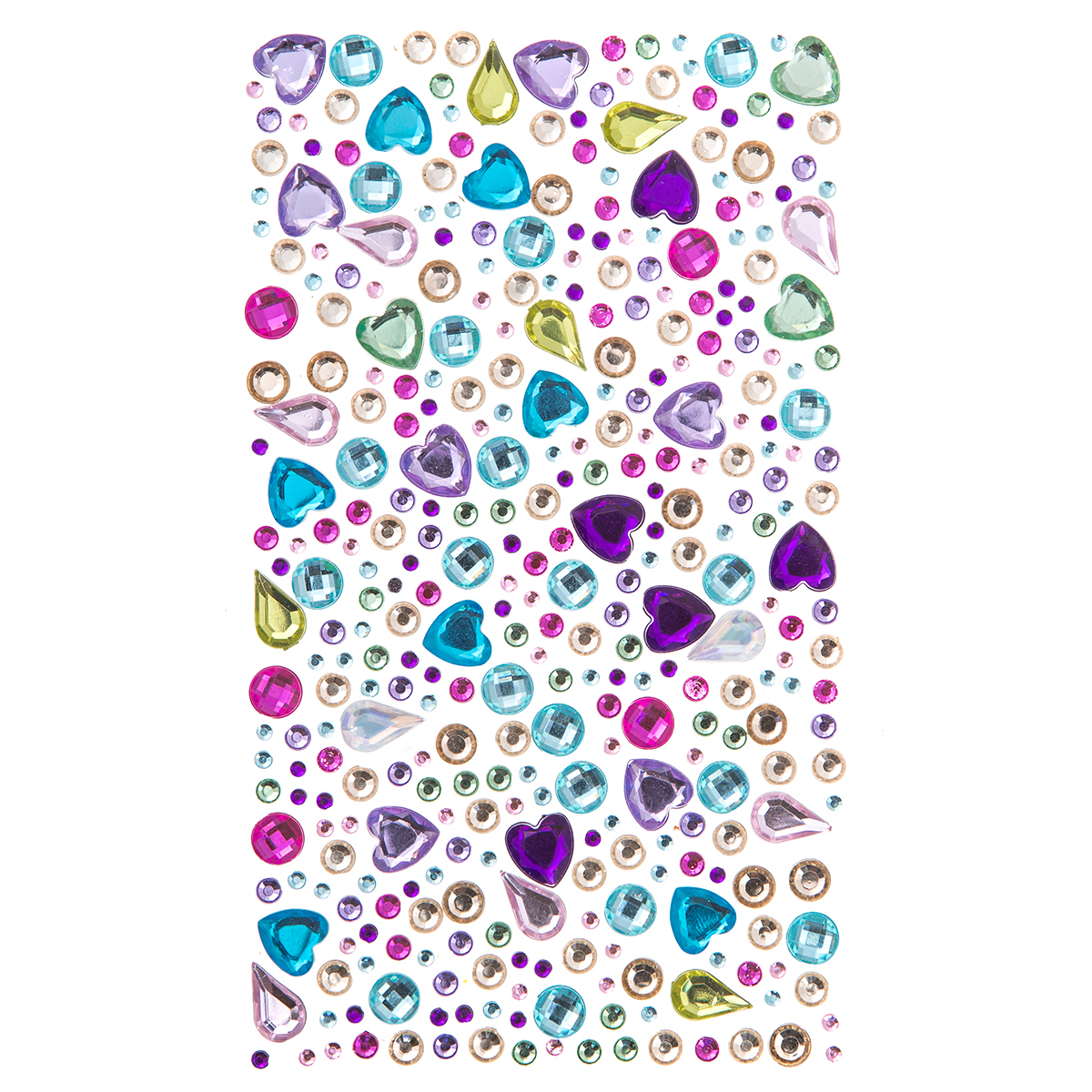 KRYSZTAŁKI SAMOPRZYLEPNE, 250 SZT. BRIGHTS