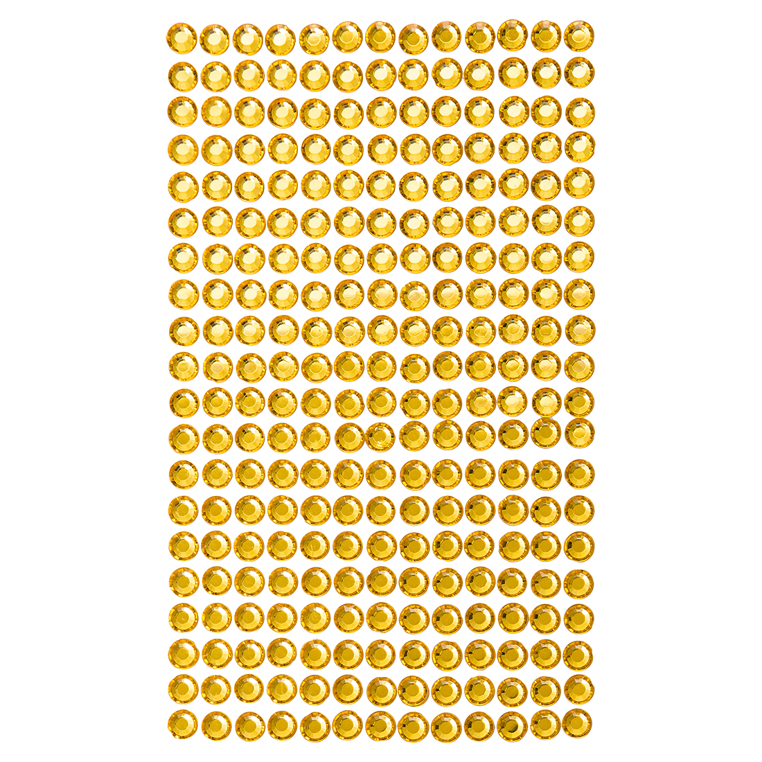 KRYSZTAŁKI SAMOPRZYLEPNE 6MM, 260 SZT. YELLOW