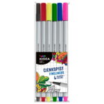 CIENKOPISY 6 KOLORÓW KIDEA