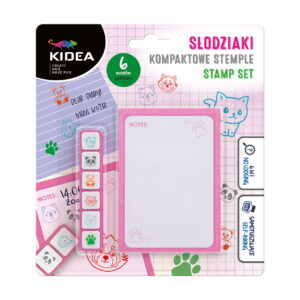 KOMPAKTOWE STEMPLE SŁODZIAKI ART SET 6 KOLORÓW KID