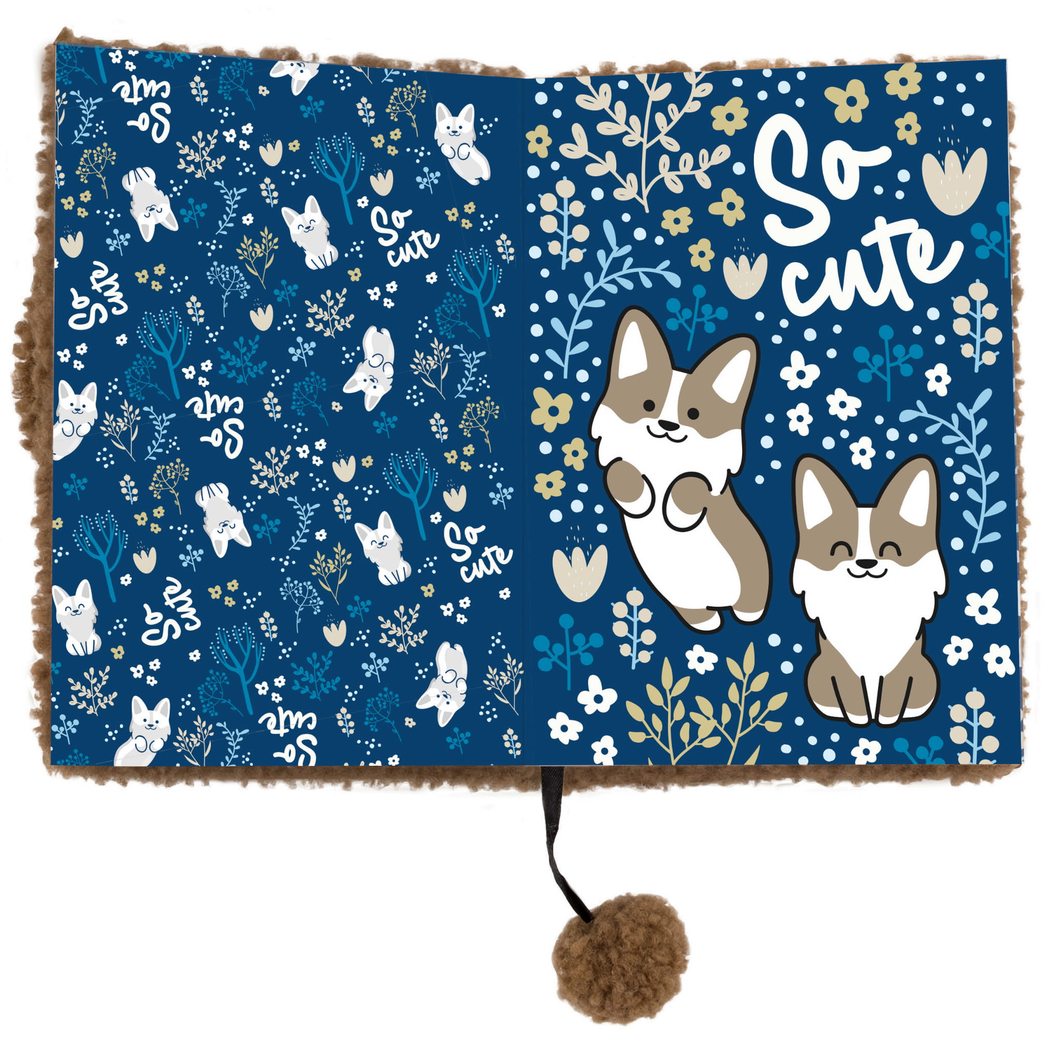 PAMIĘTNIK PLUSZOWY Z KŁÓDKĄ PIES - obrazek 3