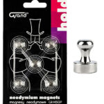 MAGNESY NEODYMOWE Z UCHWYTEM 12mm 5szt
