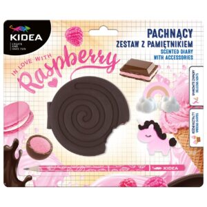 PACHNĄCY PAMIĘTNIK Z AKCESORIAMI MALINOWY KREM KID