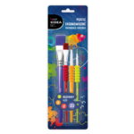 PĘDZLE ERGONOMICZNE 4 SZT KIDEA