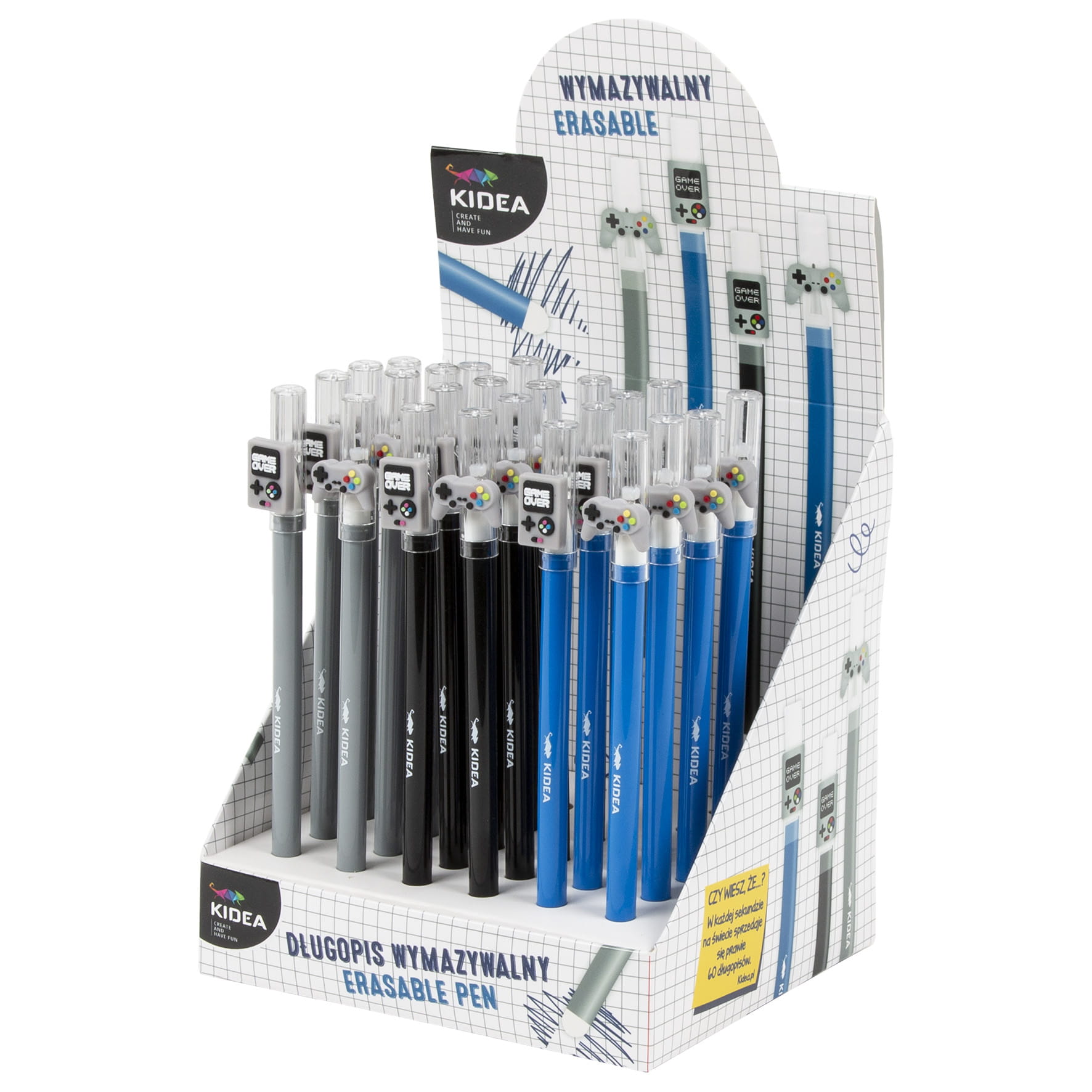 DŁUGOPIS WYMAZYWALNY Z FIGURKĄ KIDEA