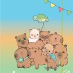 TECZKA KARTONOWA Z GUMKĄ KAPIBARA KAPI FUN24X31CM