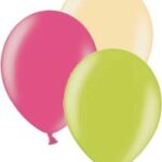 BALON 23 CM METAL. MIX OP. 100 SZT