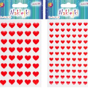 Naklejki NK-3620 "serca" , blist 9,5x15 cm