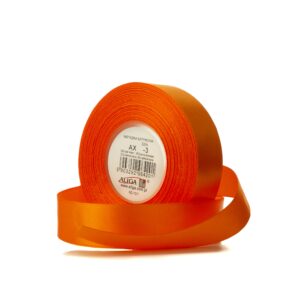 WSTĄŻKA SATYNOWA AX50-03 50mm/32m POMARAŃCZOWA