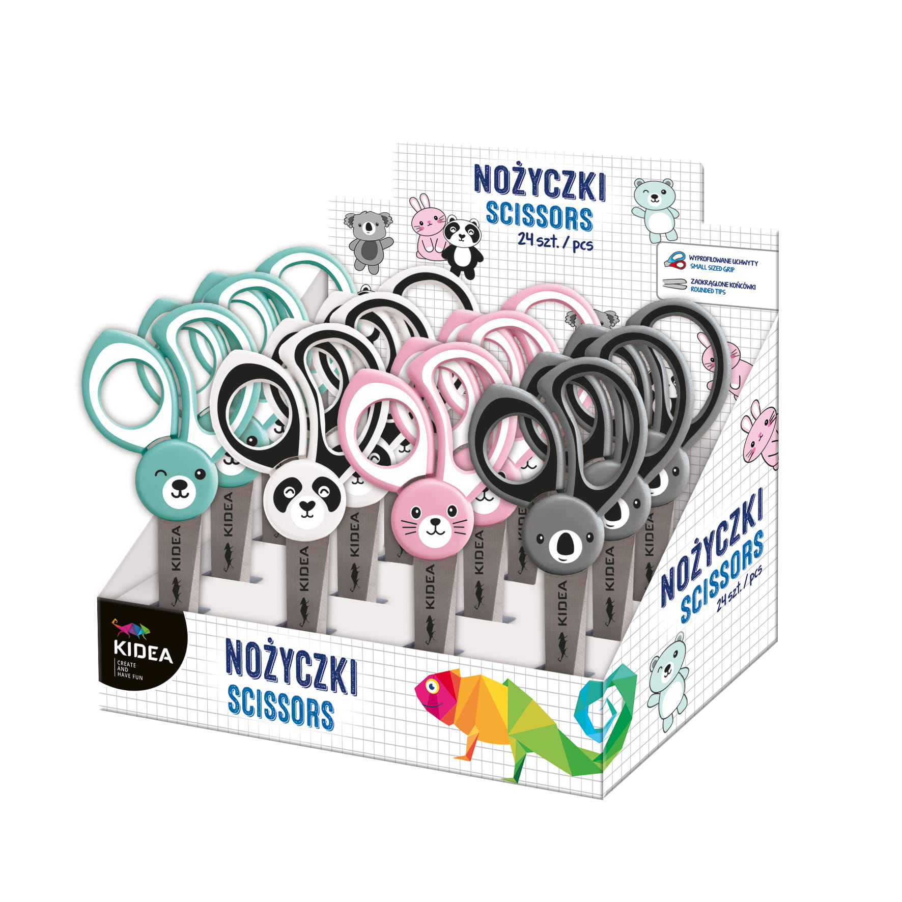 NOŻYCZKI Z FIGURKĄ KIDEA-D