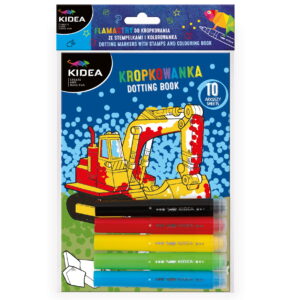 ZESTAW -FLAMASTRY DO MALOWANIA KROPKAMI POJAZDY