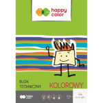 BLOK TECHNICZNY KOLOROWY A4 10k 170g HAPY COLOR