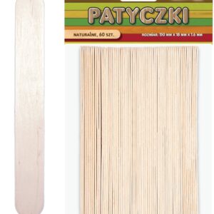 PATYCZKI ALIGA NATURALNE 150X18X1,6 MM 60 SZT