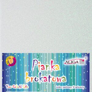 PIANKA ALIGA PERŁOWA BIAŁA A4 OP. 6 SZT