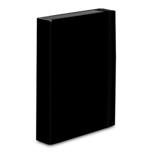 TECZKA Z GUMKĄ A4/5cm BOX CARIBIX CZARNA VAUPE