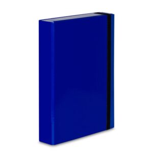 TECZKA Z GUMKĄ A4/5cm BOX CARIBIX NIEBIESKA VAUPE