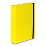 TECZKA Z GUMKĄ A4/5cm BOX CARIBIX ŻÓŁTA VAUPE