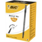 DŁUGOPIS CZARNY BIC 1,0mm ROUND STIC 1szt