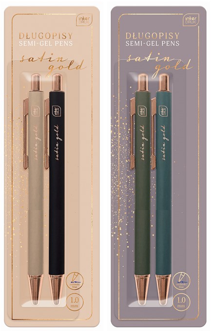 DŁUGOPIS 2 SZT SATIN GOLD