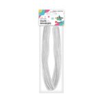 DRUCIKI KREATYWNE BIAŁE 50cm X15szt ŚREDNICA 6mm