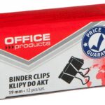 KLIPY DO AKT 19MM OFFICE PRODUCTS 12SZT