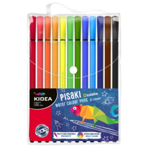 PISAKI W ETUI 12 KOLORÓW KIDEA