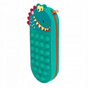 Piórnik silikon POP-IT DINO