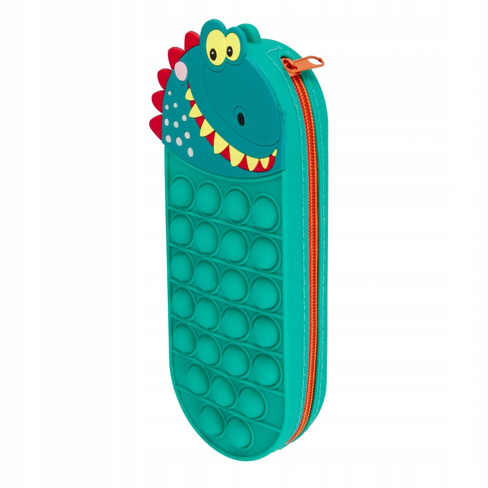 Piórnik silikon POP-IT DINO