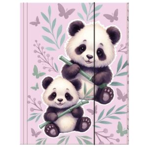 TECZKA Z GUMKĄ A4 PANDA 11