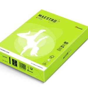 PAPIER KSERO ZIELONY NEON A4 80g 500ark MAESTRO