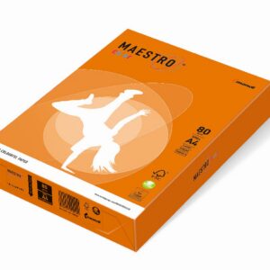 PAPIER KSERO POMARAŃCZOWY A4 80g 500ark MAESTRO