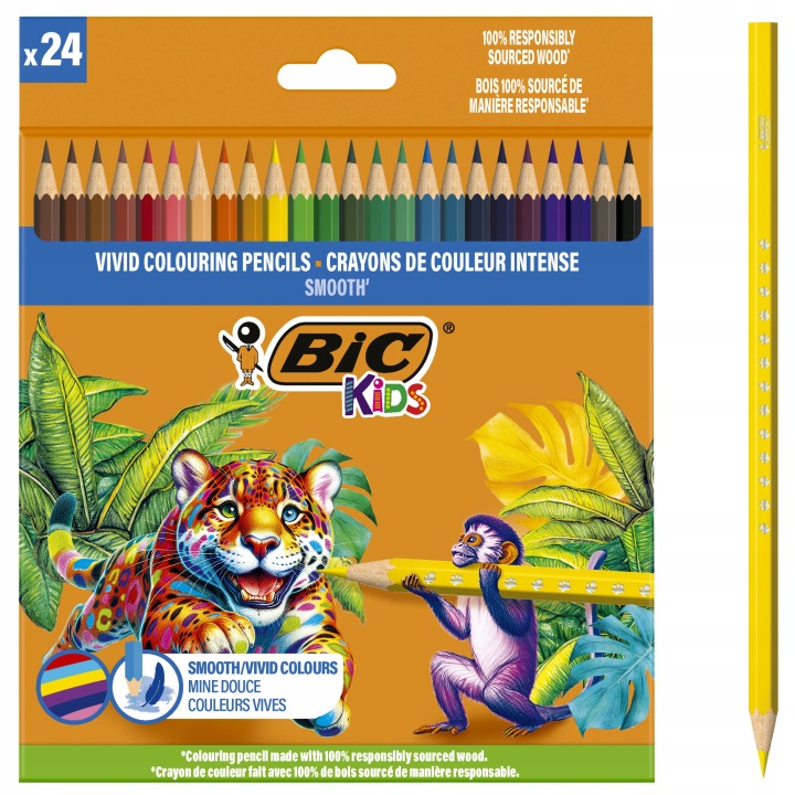 KREDKI DREWNIANE KIDS SMOOTH ECO 24SZT